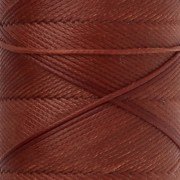 Filo piatto in poliestere cerato Slam Cord per micro-macramè 0,8 mm - Castano x 100 m