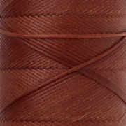 Filo piatto in poliestere cerato Slam Cord per micro-macramè 0,8 mm - Castano x 100 m