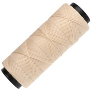 Filo piatto in poliestere cerato Slam Cord per micro macramè 1 mm - Colore biscotto x 100 m