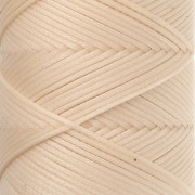 Filo piatto in poliestere cerato Slam Cord per micro macramè 1 mm - Colore biscotto x 100 m
