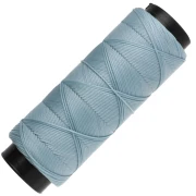 Filo piatto in poliestere cerato Slam Cord per micro macramè 0,8 mm - Azzurro x 100 m