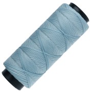 Filo piatto in poliestere cerato Slam Cord per micro-macramè, 1 mm - Azzurro x 100 m