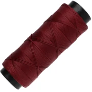 Filo piatto in poliestere cerato Slam Cord per micro macramè 0,8 mm - Granato x 100 m