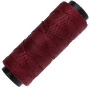 Filo piatto in poliestere cerato Slam Cord per micro macramè 1 mm - Granato x100 m