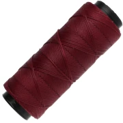 Filo piatto in poliestere cerato Slam Cord per micro macramè 1 mm - Granato x100 m