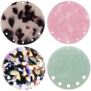 Regalo - Pendente - candeliere da 43 mm in acetato - Colore casuale x2