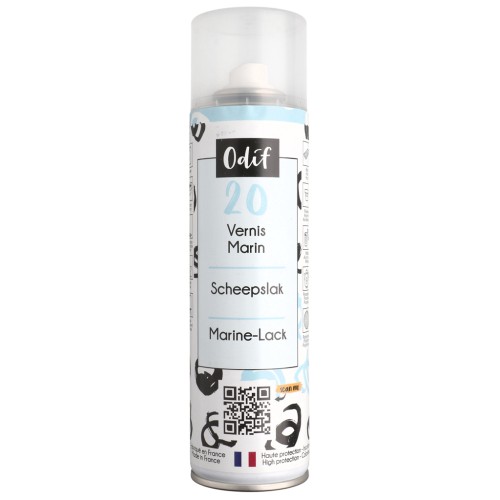 Vernice marina spray Odif n. 20 - resistente all'acqua - Trasparente x 250 ml