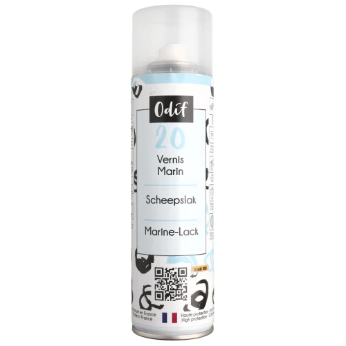 Vernice marina spray Odif n. 20 - resistente all'acqua - Trasparente x 250 ml