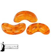Arcos® di Puca® 5x10 mm - Trasparente con motivo a costellazione arancione x10 g|raw }}