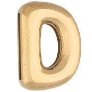 Lettere - Farfalline per lettere 14x10 mm - D - per nastro da 10 mm - Acciaio inossidabile 304 Dorato x1 Farfalline per lettere 14x10 mm - D - per nastro da 10 mm - Acciaio inossidabile 304 Dorato x1