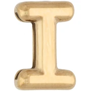 Farfalline per lettere 14x9,5 mm - I - per nastro da 10 mm - Acciaio inossidabile 304 Dorato x1
