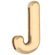 Lettere - Farfallina per lettere 14,5x7,5 mm - J - per nastro da 10 mm - Acciaio inossidabile 304 Dorato x1 Farfallina per lettere 14,5x7,5 mm - J - per nastro da 10 mm - Acciaio inossidabile 304 Dorato x1