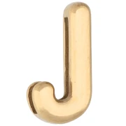 Farfallina per lettere 14,5x7,5 mm - J - per nastro da 10 mm - Acciaio inossidabile 304 Dorato x1