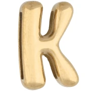 Farfalline per lettere 14x9 mm - K - per nastro da 10 mm - Acciaio inossidabile 304 Dorato x1