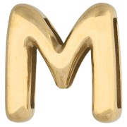 Lettere - Farfalline per lettere 14x13,5 mm - M - per nastro da 10 mm - Acciaio inossidabile 304 Dorato x1 Farfalline per lettere 14x13,5 mm - M - per nastro da 10 mm - Acciaio inossidabile 304 Dorato x1