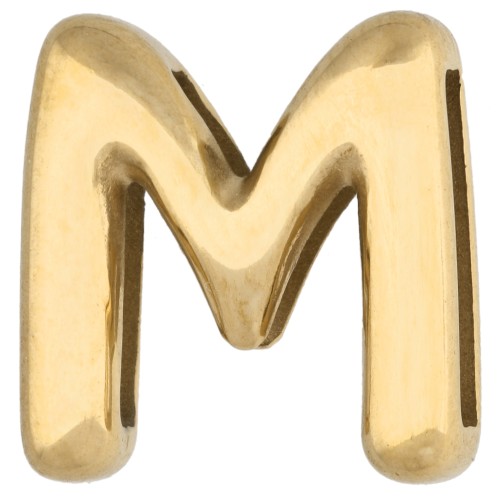 Farfalline per lettere 14x13,5 mm - M - per nastro da 10 mm - Acciaio inossidabile 304 Dorato x1