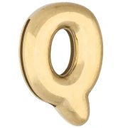 Farfalline per lettere 15x10 mm - Q - per nastro da 10 mm - Acciaio inossidabile 304 Dorato x1