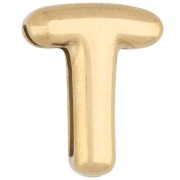 Lettere - Farfalline per lettere 14x11,5 mm - T - per nastro da 10 mm - Acciaio inossidabile 304 Dorato x1 Farfalline per lettere 14x11,5 mm - T - per nastro da 10 mm - Acciaio inossidabile 304 Dorato x1