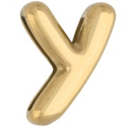 Lettere - Farfalline per lettere 14x11 mm - Y - per nastro da 10 mm - Acciaio inossidabile 304 Dorato x1 Farfalline per lettere 14x11 mm - Y - per nastro da 10 mm - Acciaio inossidabile 304 Dorato x1