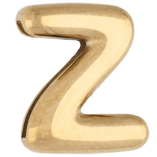 Farfalline per lettere 14x11,5 mm - Z - per nastro da 10 mm - Acciaio inossidabile 304 Dorato x1