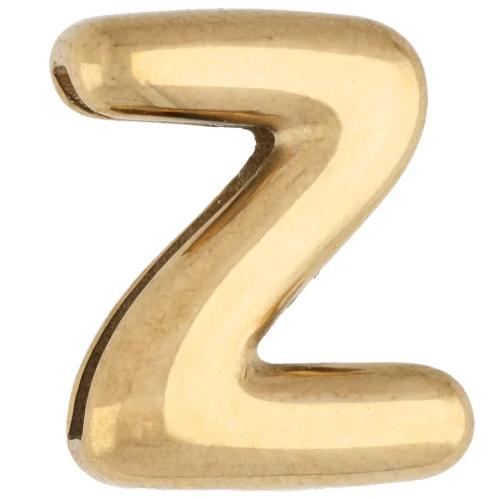 Farfalline per lettere 14x11,5 mm - Z - per nastro da 10 mm - Acciaio inossidabile 304 Dorato x1