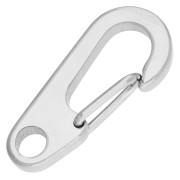 Chiusura a moschettone di sicurezza 27x12 mm - Acciaio inossidabile 304 x1