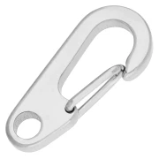 Chiusura a moschettone di sicurezza 27x12 mm - Acciaio inossidabile 304 x1