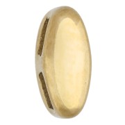 Farfallina a lettera 7x3 mm per cordoncino da 1,6 mm - I - Acciaio inossidabile 304 Dorato x1