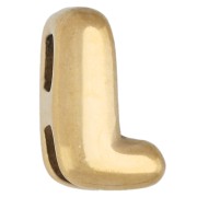 Farfalline a lettera 7x4,5 mm per cordoncino da 1,6 mm - L - Acciaio inossidabile 304 Dorato