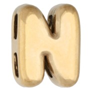 Farfallina a forma di lettera 8x6 mm per cordino da 1,6 mm - N - Acciaio inossidabile 304 Dorato x1