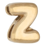 Farfalline a forma di lettera 7x5 mm per cordoncino da 1,6 mm - Z - Acciaio inossidabile 304 Dorato x1