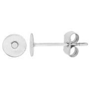 nessuno - Orecchini a bottone a disco da 5 mm - Acciaio inossidabile 303L x2 Orecchini a bottone a disco da 5 mm - Acciaio inossidabile 303L x2