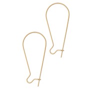 Orecchini a cerchio da 38 mm - Acciaio inossidabile 304 Dorato x2