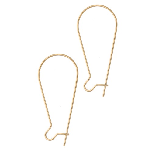 Orecchini a cerchio da 38 mm - Acciaio inossidabile 304 Dorato x2