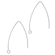 Orecchini a gancio da decorare 43 mm - Acciaio inossidabile 304 x2