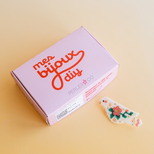 I miei gioielli fai da te - Kit spilla a forma di uccellino in Brick Stitch con perline Miyuki