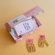 I miei gioielli fai da te - Kit di orecchini con frange in tecnica peyote (coppia)