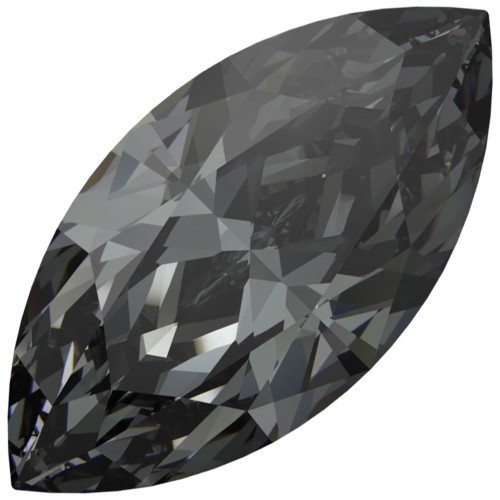 Navetta Swarovski 4210 10x5 mm - Crystal Silver Night x1