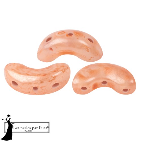 Perla in vetro Arcos® di Puca® 5x10 mm - Mishmash Peach x10 g