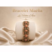 Perla in vetro Arcos® di Puca® 5x10 mm - Mishmash Peach x10 g