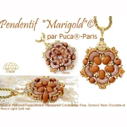 Perla in vetro Arcos® di Puca® 5x10 mm - Mishmash Peach x10 g