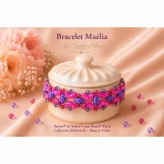 Perla in vetro Arcos® di Puca® 5x10 mm - Mishmash Viola x10 g