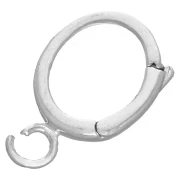 Chiusura a moschettone ovale 13x8 mm - Argento 925 x1