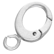 Chiusura a moschettone ovale 11x6 mm - Argento 925 x1|raw }}