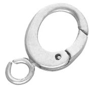Chiusura a moschettone ovale 11x6 mm - Argento 925 x1
