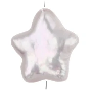 Perla d'acqua dolce a forma di stella irregolare 13x12 mm - Bianca x1