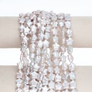 Perla d'acqua dolce a forma di stella irregolare 13x12 mm - Bianca x1