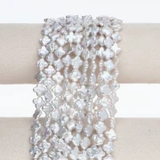 Perla d'acqua dolce a forma di fiore irregolare, 10 mm - Bianca x1