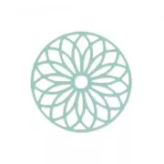 Separatore dipinto laser cut rosace 24 mm Mint x1