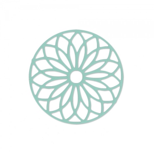 Separatore dipinto laser cut rosace 24 mm Mint x1